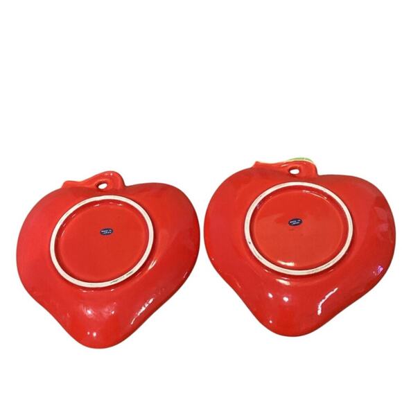 Vintage Strawberry Plates Set of 2 Red Summer Farmhouse Retro Ceramic Rosenthal - Picture 3 of 6